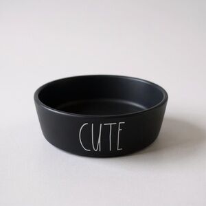 Rae Dunn “CUTE” Black Ceramic Mini Bowl Farmhouse Decor Trinket Dish
